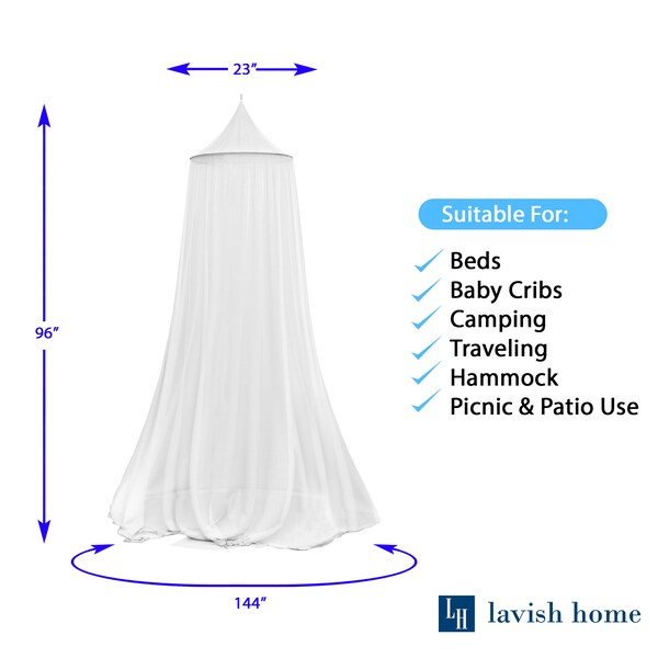 Mosquito Repelling Net For Beds, Hammocks, And Cribs, Insect Protection Hanging Canopy For Camping